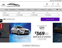 Tablet Screenshot of infinitiofscottsdale.com